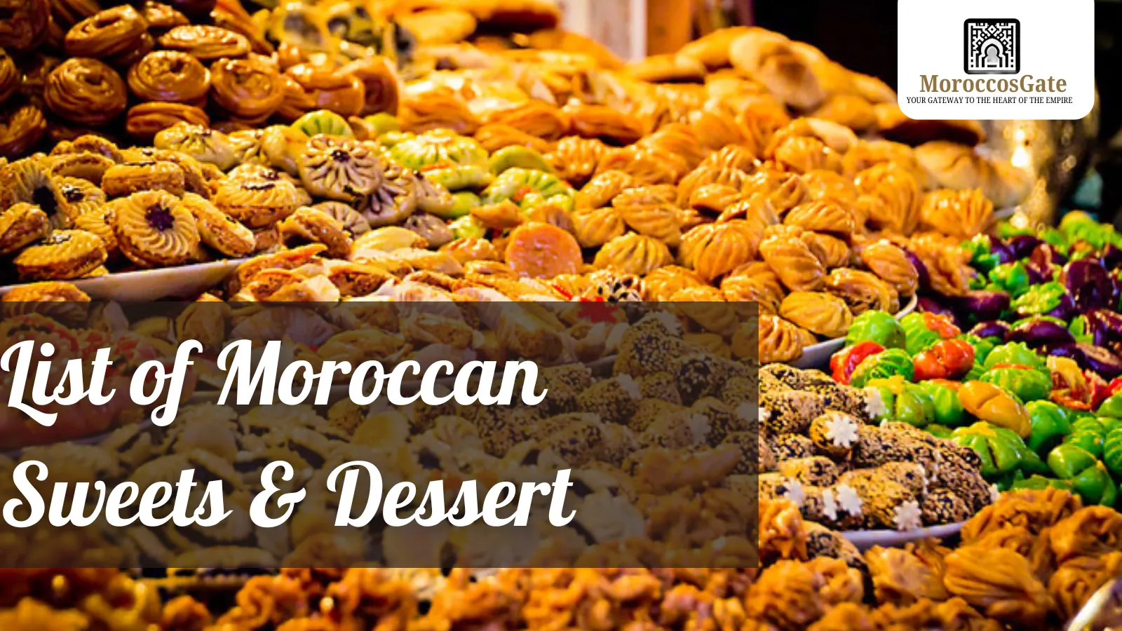 list of Moroccan sweets & dessert