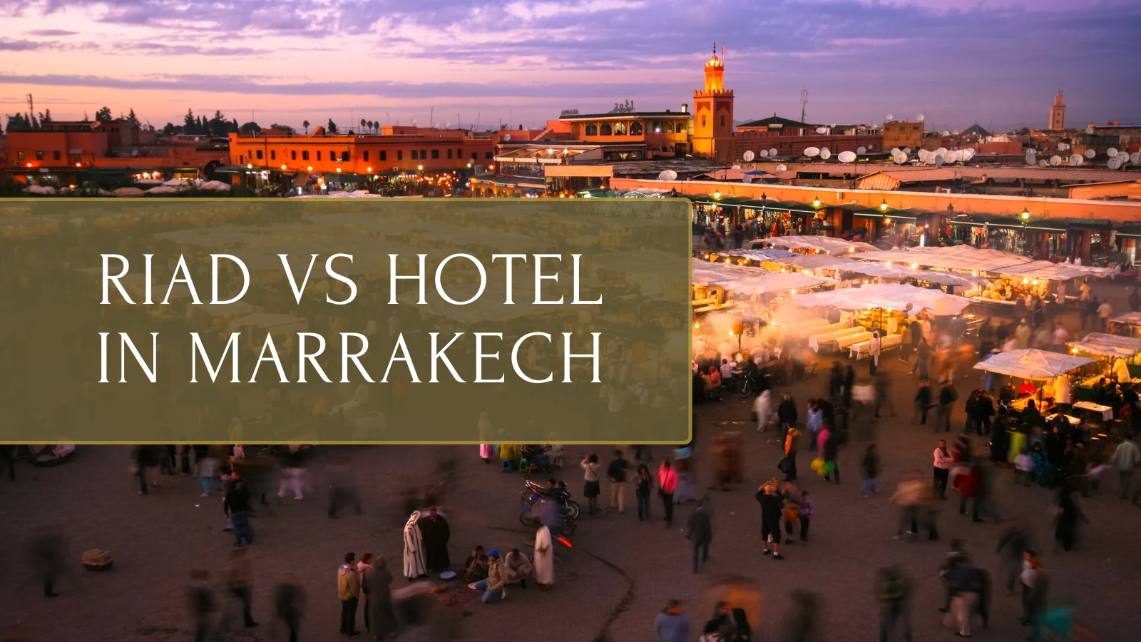 stay in a riad or hotel in Marrakech