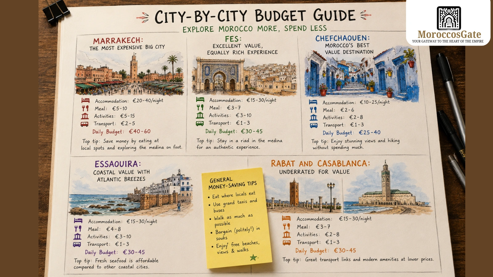 Morocco budget travel 2026