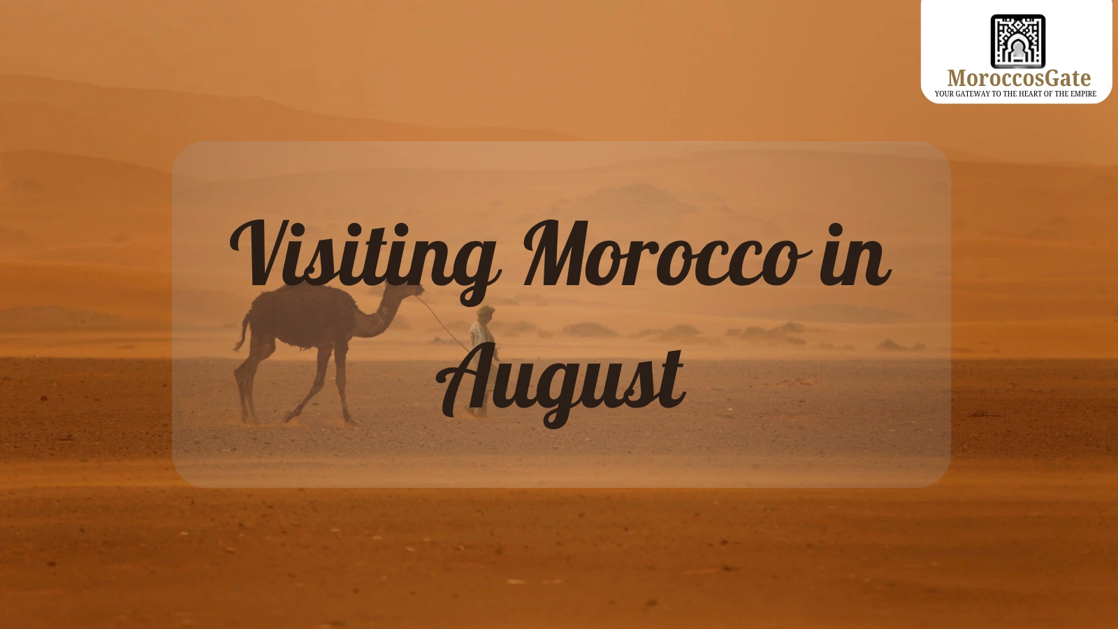 Morocco in August 2026