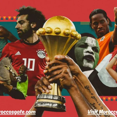 Thrilling moments captured during the Africa Cup of Nations football game.